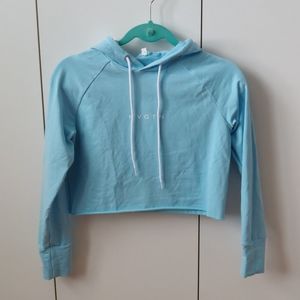 NVGTN Baby Blue Raw Cut Hoodie, Small